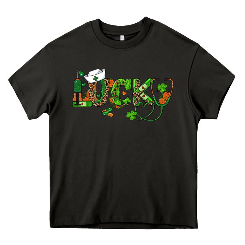 St Patricks Day Lucky Nurse Heavy Core Tee by RanaPortraitStore | Teevron