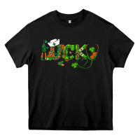 Black st patricks day lucky nurse Heavy Core Tee - RanaPortraitStore