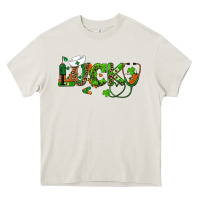 Cream st patricks day lucky nurse Heavy Core Tee - RanaPortraitStore