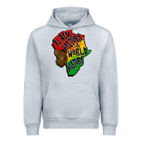 Heather Grey black history is world history Urban Hoodie - CowGirlArtShop