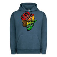 Pigment Midnight Navy black history is world history Urban Hoodie - CowGirlArtShop