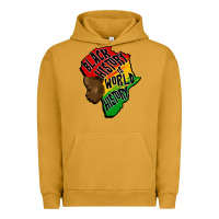 Pigment Peanut Butter black history is world history Urban Hoodie - CowGirlArtShop
