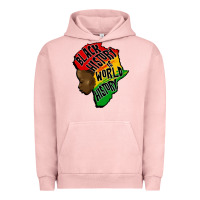 Pigment Salmon black history is world history Urban Hoodie - CowGirlArtShop