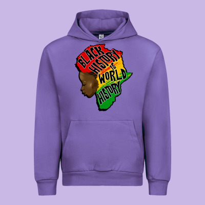 Black History Is World History Urban Hoodie Designed By Cowgirlartshop