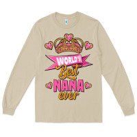 Mushroom world's best nana ever Long Sleeve Tee - Jasminsmagicworld