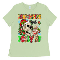 Matcha dead inside but jolly af Ladies Tee - MaliasSmallBusiness