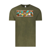 Vintage Olive Fall Gnomes Vintage Tee - Artiststas