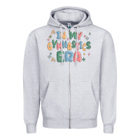 Heather Grey in my gymnastics era Zipper Hoodie - MaliasSmallBusiness