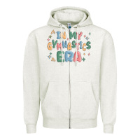 Oatmeal Heather in my gymnastics era Zipper Hoodie - MaliasSmallBusiness