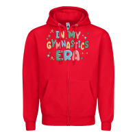 Red in my gymnastics era Zipper Hoodie - MaliasSmallBusiness