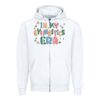 White in my gymnastics era Zipper Hoodie - MaliasSmallBusiness