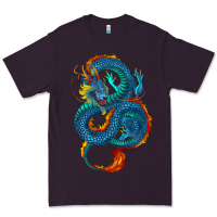 Plum blue dragon Premium Tee - RanaPortraitStore
