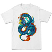 White blue dragon Premium Tee - RanaPortraitStore