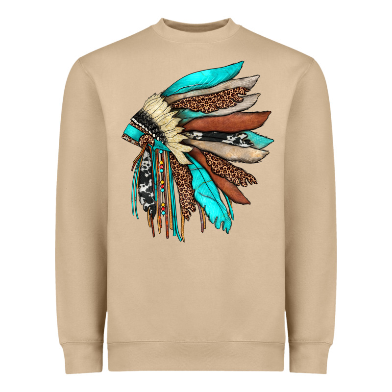 Indian Headdress Heavyweight Sweatshirt by JahusDesignShop | Teevron