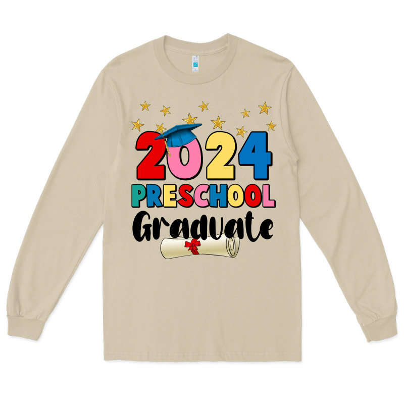 2024 Preschool Graduate Long Sleeve Tee by JahusDesignShop | Teevron