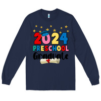 Navy 2024 preschool graduate Long Sleeve Tee - JahusDesignShop