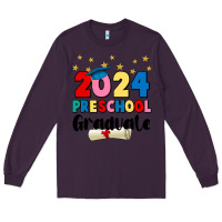 Plum 2024 preschool graduate Long Sleeve Tee - JahusDesignShop