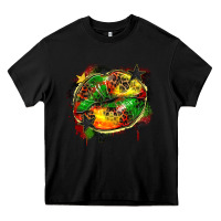 Black juneteenth lips Heavy Core Tee - Zillion Design Studio