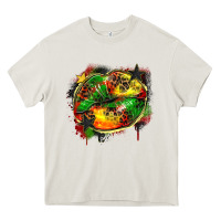 Cream juneteenth lips Heavy Core Tee - Zillion Design Studio