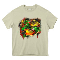 Mossy juneteenth lips Heavy Core Tee - Zillion Design Studio
