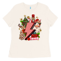 Christmas Season Lightning Bolt Ladies Tee | Teevron