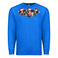 True Royal christmas holstein cows Premium Sweatshirt - LillyAllenDesigns