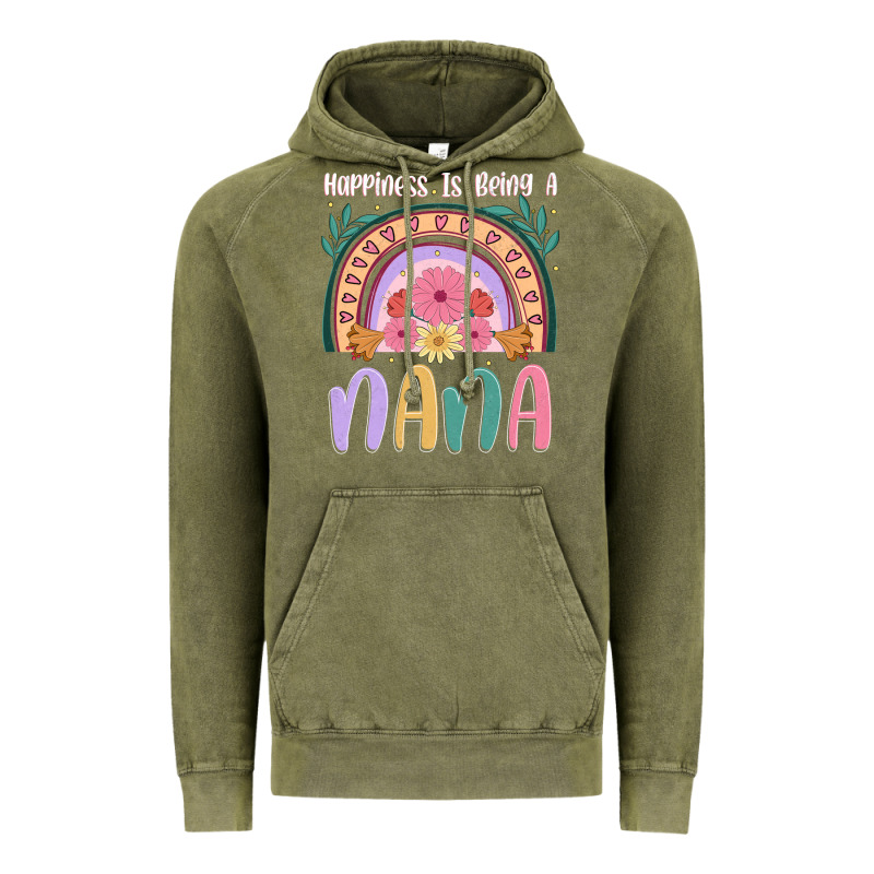 Happiness Is Being A Nana Vintage Hoodie by JahusDesignShop | Teevron