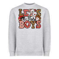 Heather Grey let's do this boys baseball Heavyweight Sweatshirt - Jasminsmagicworld