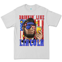 Dove Grey drinking like lincoln Premium Tee - texasbilliewilder