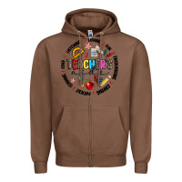 Chestnut teachers aide Zipper Hoodie - MaliasSmallBusiness