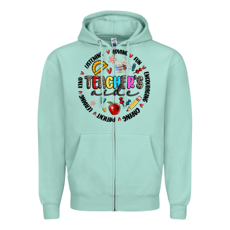 Teachers Aide Zipper Hoodie by MaliasSmallBusiness | Teevron