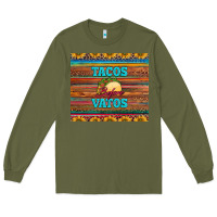 Army Green tacos before vatos Long Sleeve Tee - BarkalooDesign