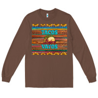 Chestnut tacos before vatos Long Sleeve Tee - BarkalooDesign
