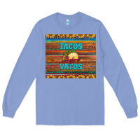 Colony Blue tacos before vatos Long Sleeve Tee - BarkalooDesign