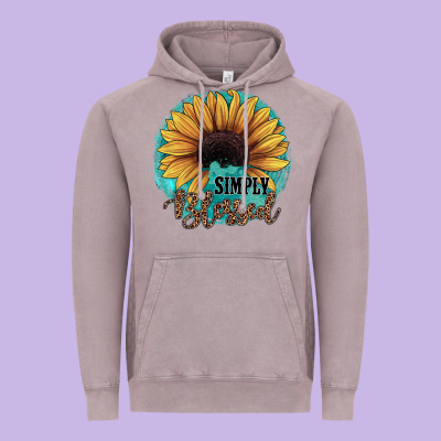 Simply Blessed Vintage Hoodie Designed By Jahusdesignshop