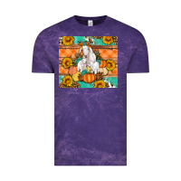 Cloud Purple Goat family fall pumpkins gemstone Vintage Tee - Artiststas