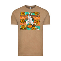 Vintage Coffee Goat family fall pumpkins gemstone Vintage Tee - Artiststas