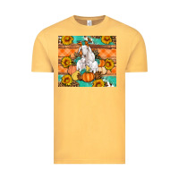 Vintage Mustard Goat family fall pumpkins gemstone Vintage Tee - Artiststas