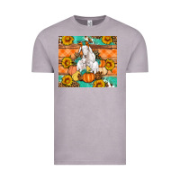 Goat Family Fall Pumpkins Gemstone Vintage Tee | Teevron