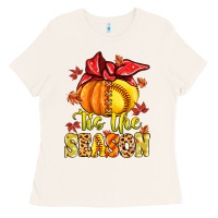 Bone tis the season fall softball Ladies Tee - MaliasSmallBusiness