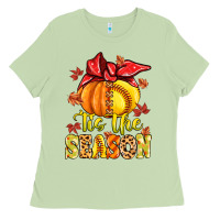 Matcha tis the season fall softball Ladies Tee - MaliasSmallBusiness