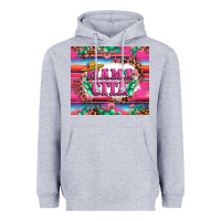 Heather Grey mama cita cactus serape Heavyweight Hoodie - LillyAllenDesigns
