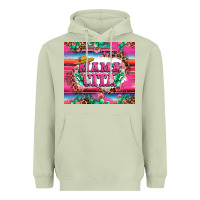Matcha mama cita cactus serape Heavyweight Hoodie - LillyAllenDesigns