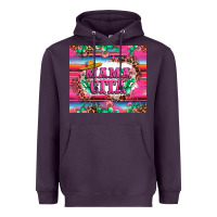 Plum mama cita cactus serape Heavyweight Hoodie - LillyAllenDesigns