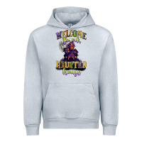 Heather Grey welcome to our haunted house Urban Hoodie - CowGirlArtShop