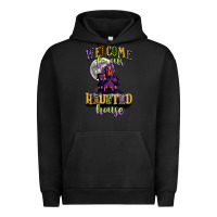 Pigment Black welcome to our haunted house Urban Hoodie - CowGirlArtShop