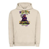 Pigment French Oak welcome to our haunted house Urban Hoodie - CowGirlArtShop