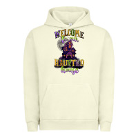 Pigment Pistachio welcome to our haunted house Urban Hoodie - CowGirlArtShop