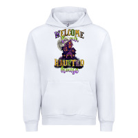 White welcome to our haunted house Urban Hoodie - CowGirlArtShop