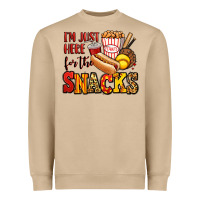 Mushroom i'm just here for the snacks softball Heavyweight Sweatshirt - Jasminsmagicworld